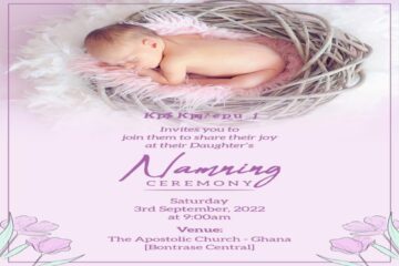 naming ceremony invitations