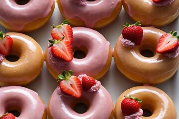 The Sweet Enchant of Glazed Strawberry Donuts