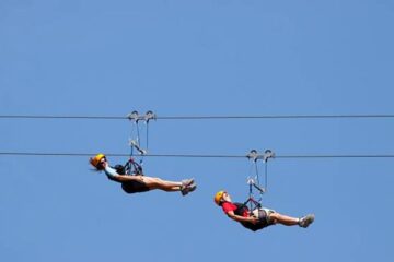 the Dubai Marina Zipline