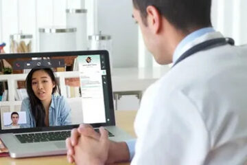 Docterprovides telehealtrh servicesto their patient.