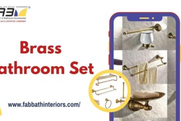 Brass Bathroom Set