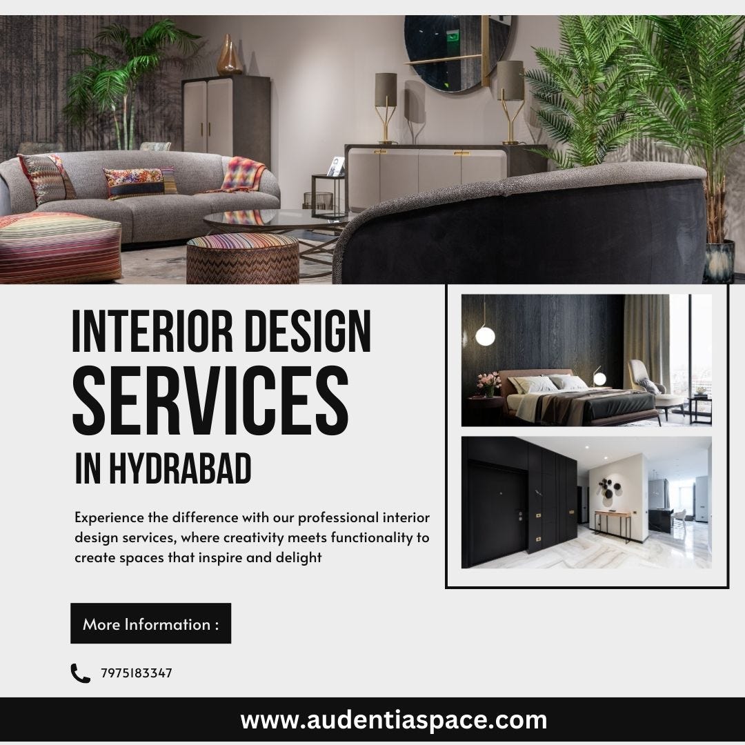 Affordable and Stylish Interior Design Services in Hyderabad by Audentia Space