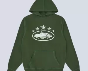 Corteiz 5 Starz Alcatraz Hoodie Green